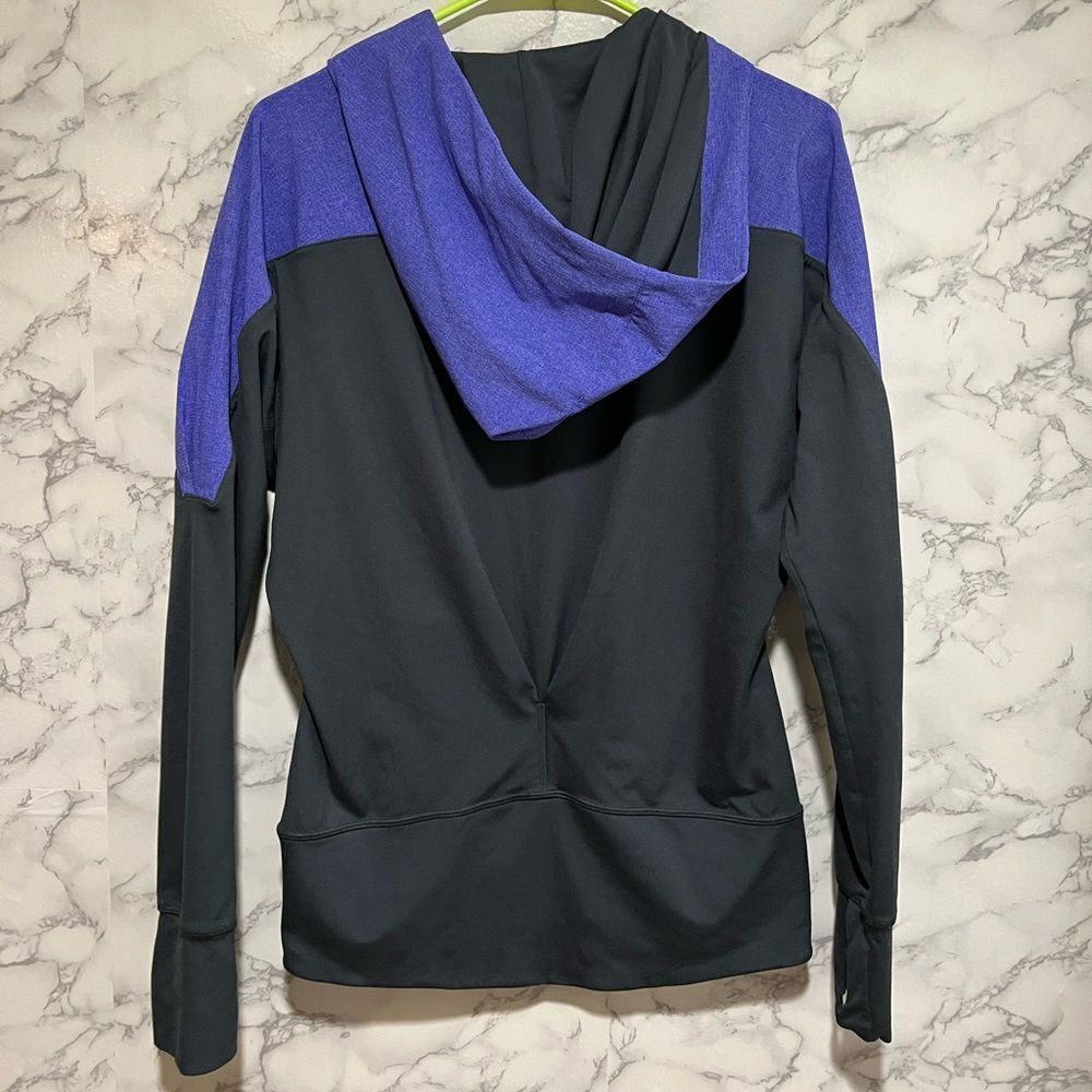 Adidas - Women's Medium Graphite & Purple Athletic Jacket - Picture 4 of 5